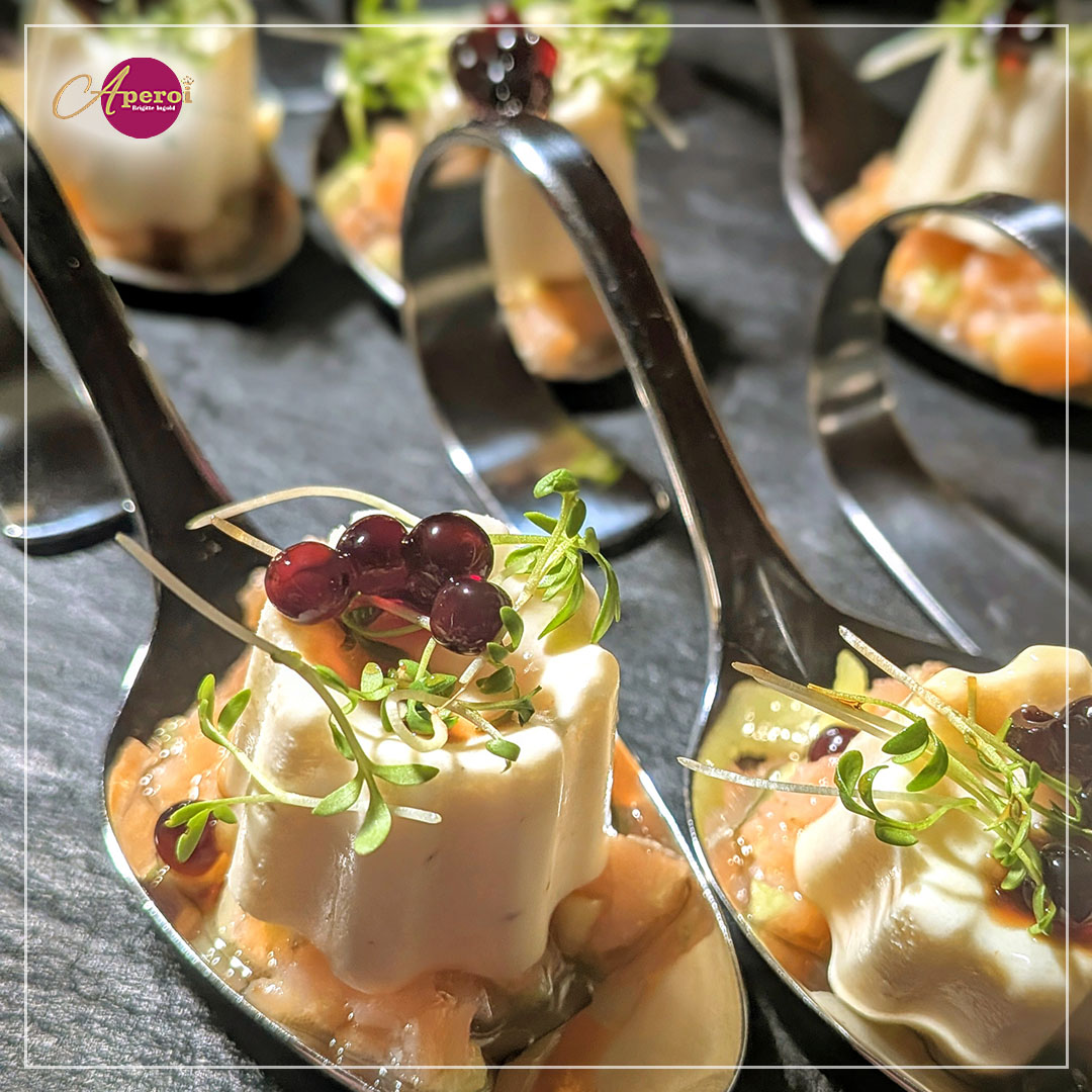 Pikante Parmesan-Panna Cotta auf Gourmetlöffel